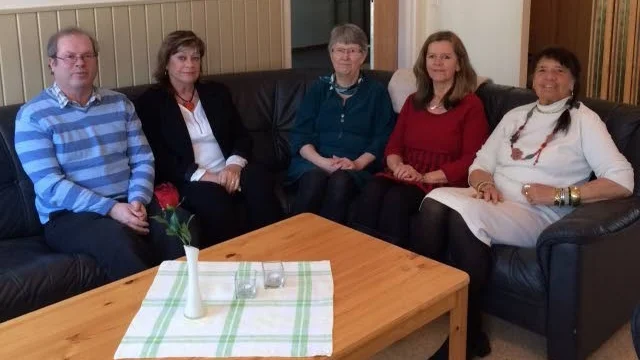 På bilden ses några ur HS styrelsen, Anders Wikström, Britta Jonsson, Britt-Marie Lindqvist, Anette Holmström och Anna-Lisa Lundgren.