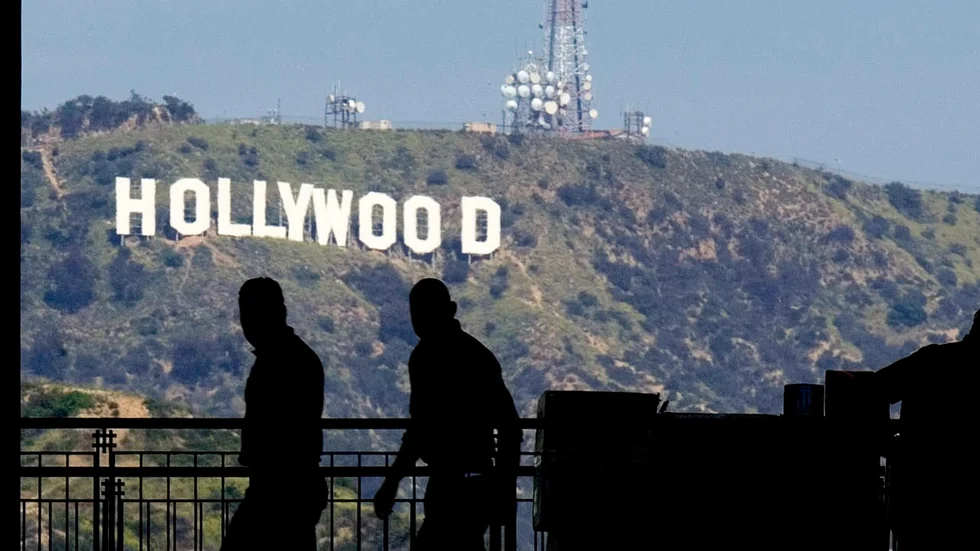 Den välkända Hollywoodskylten på Mount Lee ska renoveras. Arkivbild.