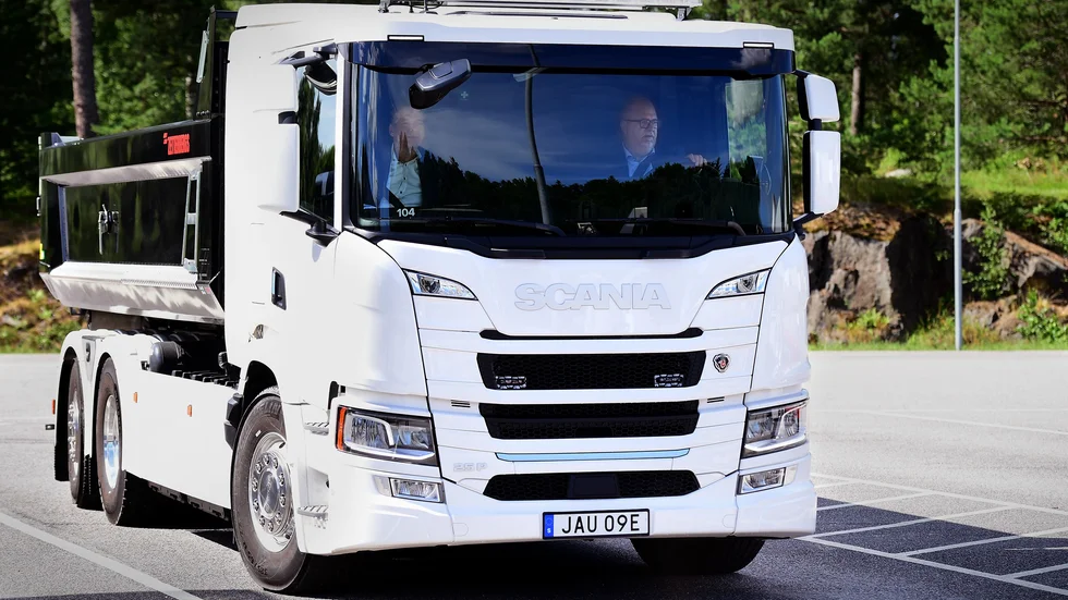Scania ska göra sina lastbilar av fossilfria material. Arkivbild.