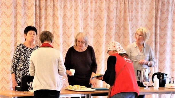 "Fikafixarna" från vänster: Gertrud Gustavsson, AnnaLena Eriksson, Cristina Andersson.