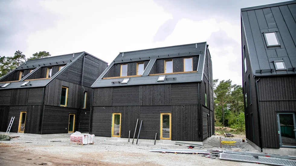 På Hallbrosvägen i Västerhejde har ett nytt område med bostadsrätter vuxit fram de senaste åren.