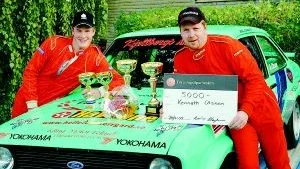 Kartläsaren Markus Carlsson och föraren Kenneth Olsson blev årets segrare i Cityracet.