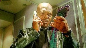 Samuel L Jackson och 100 giftiga ormar - på ett flygplan. Där har ni ingredienserna i "Snakes on a plane".                                                                      Foto: SF Film