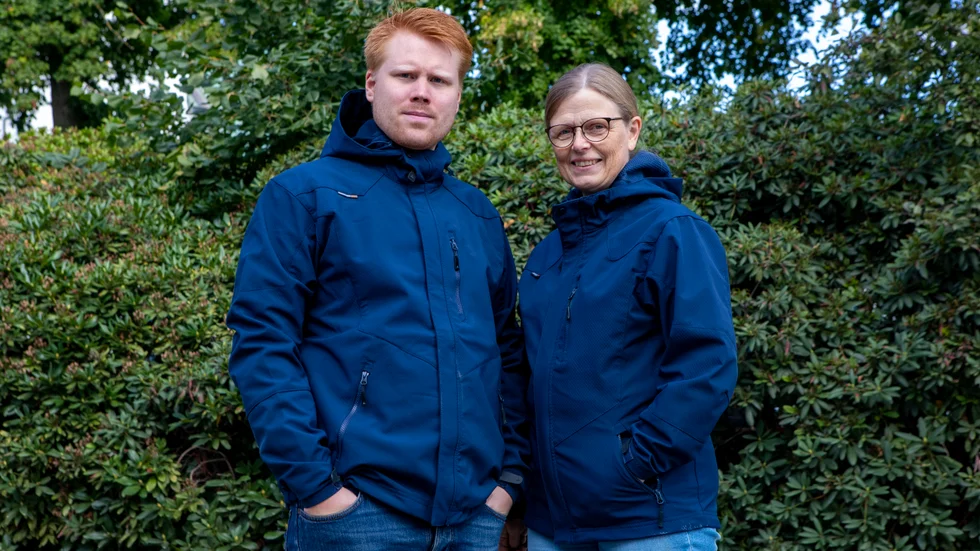 Andreas Ekström och Lillian Andersson, MVT:s valreportrar i Vadstena