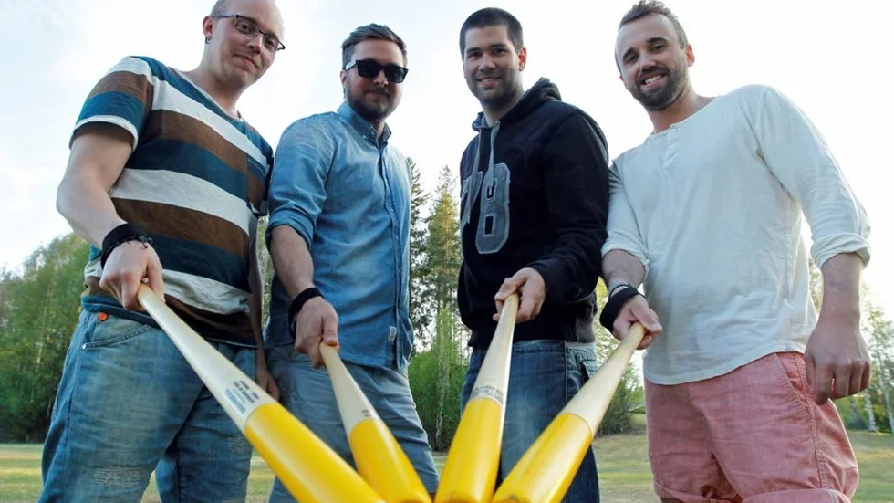 För få lag gör att Johannes Grönlund, Joakim Berglund, Stefan Nilsson och Nils Nilsson ställer in årets upplaga av Rallarbrännbollen. (Arkivbild)