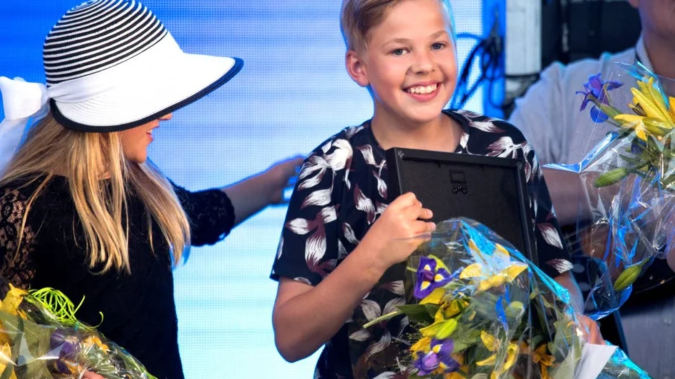 Isak Uddström blev glad när han vann PTs talangjakt 2017. (Arkivbild).
