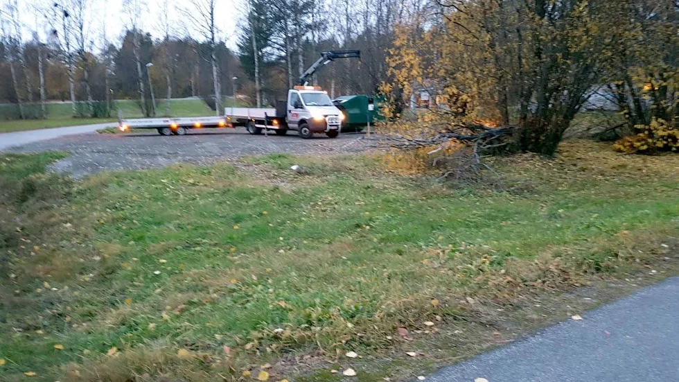 På måndagseftermiddagen levererades containrarna.