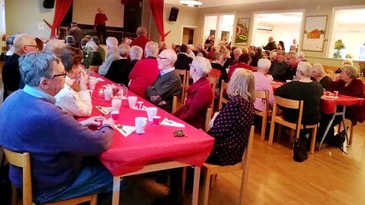 Närmare 90 medlemmar dök upp till julmötet i Norrfjärdens folkets hus.