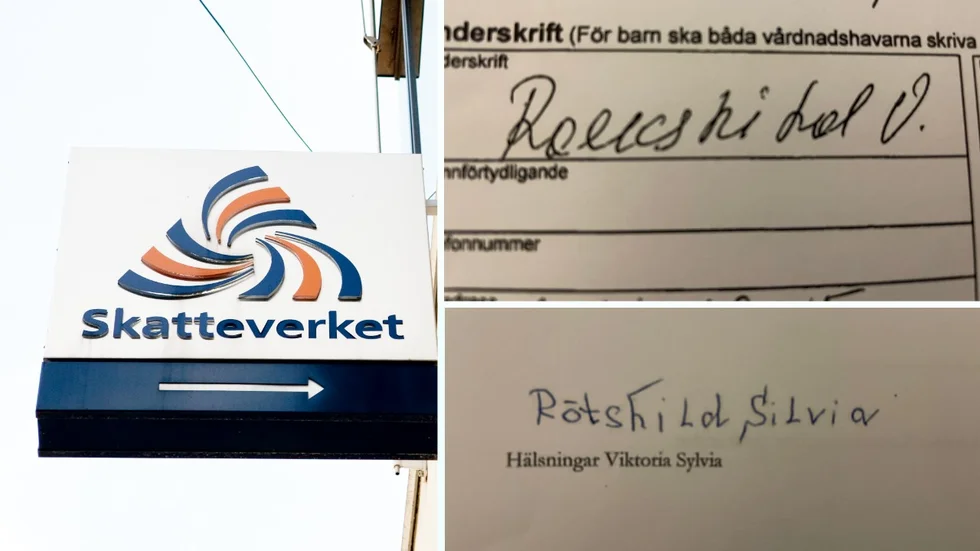 Det två underskrifterna på anmälan och överklagan skiljer sig åt. Victoria Roekshild infann sig inte på första rättegångsdagen och försökte senare fly landet.