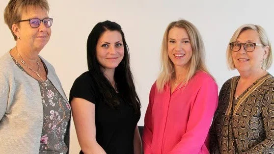 Gunilla Granqvist, Sandra Bäckström, Maria Lundgren och Birgitta Perman är med i nya samverkansprojektet Tidsam.