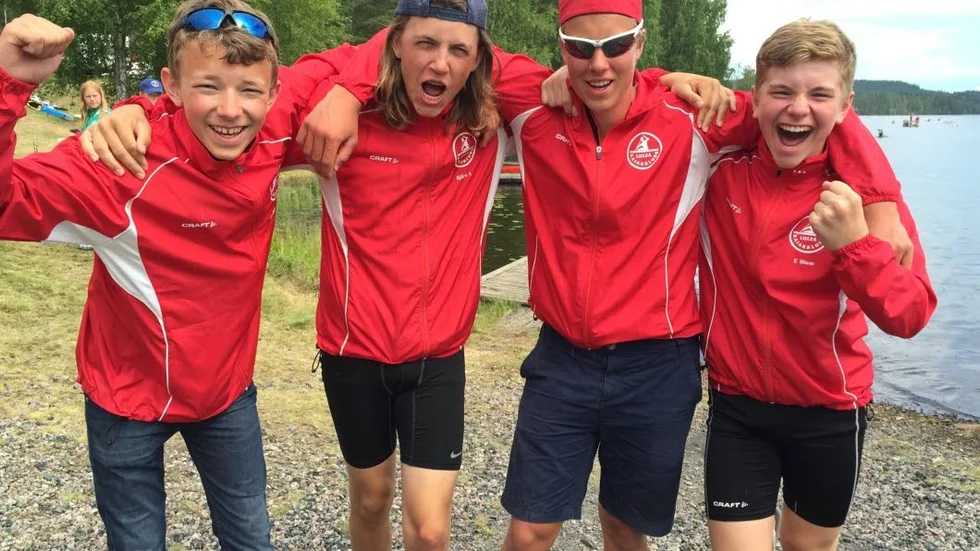 Anton Rönnbäck, Björn Andersson, Elias Blom och Daniel Djärf fick också jubla efter ett SM-silver.