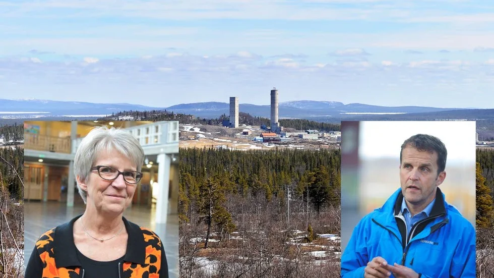 Politiker. Kristina Zakrisson (S) och Gunnar Selberg (C) har olika uppfattningar om vad PEABS uppskjutning kan ha för betydelse