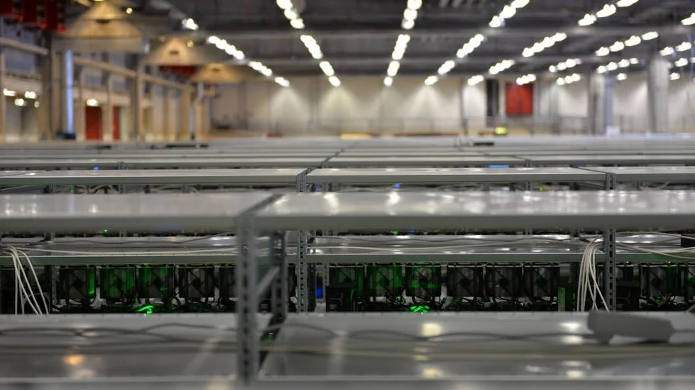 KNC Miners datorhall i Boden.