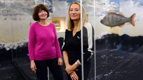 TEATER, KONST, TEXT. Författaren Marie Lundquist och scenografen Ulla Kassius är två av huvudpersonerna bakom Liljevalchs Strindbergsutställning. Foto: Henrik Montgomery/Scanpix