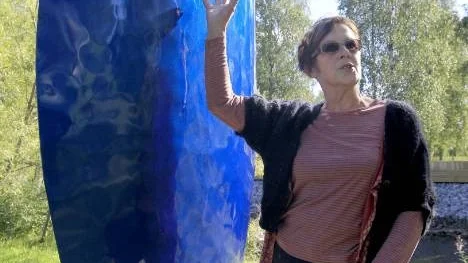 "Musslan" heter Annastina Erikssons skulptur i Piteås konstpark.