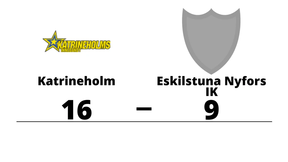 Katrineholms IBF vann mot Eskilstuna Nyfors IK