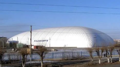 Så här ser den ut, den "ballonghall" som enligt planerna ska täcka större delen av LF Arena i Piteå.
