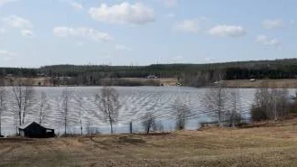 Så här kommer vindkraftsparken att se ut på avstånd. Bilden är ett fotomontage av Kraftö vind.
