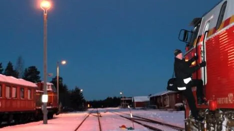 Godsloket är byggt någon gång på 80-talet och är ett av de nyaste godsloken som Christer Sandström kört. "Loken håller i evigheter", säger Sandström.