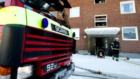 En lägenhet på Prästgårdsgatan fick omfattande brand- och rökskador på söndagen.