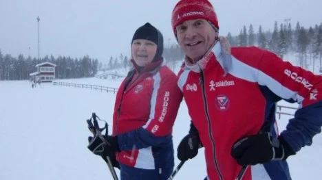 Lena och Sven-Åke Lundbäck provåkte SM-banorna för några veckor sedan. Lena vann ett guld och Sven-Åke tre vid SM i Piteå 1978.