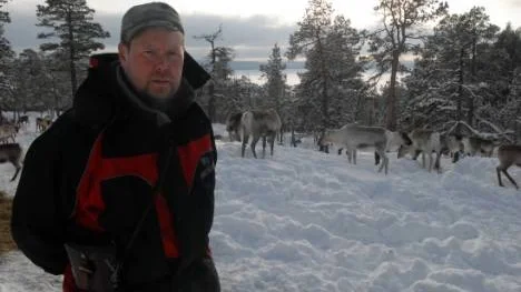 Anders-Erling Fjällås, ordförande i Semisjaur-Njargs sameby  anser att skoterförbudet är ett måste, för att renarna ska få betesro.  (Arkvibild)