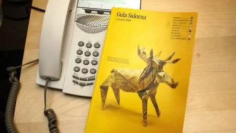 Eniros telefonkatalog har fått ett nytt, bantat format. Årets Luleådel pryds av en ren (är den inte mer lik en älg?) av papperskonstnären Norio Torimoto.