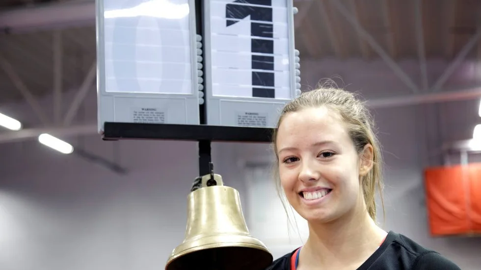 NÖJD. Madeleine Dalberg kom under sin drömgräns på 100 meter häck.