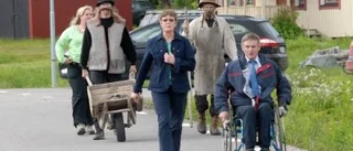 Glada miner när Nasagubben invigdes
