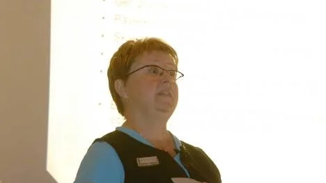 Agneta Gard, lärare på Fridhemsskolan i Arvidsjaur, berättade för ASO-konferensens deltagare om sitt arbete med individuella lärstilar i undervisningen.