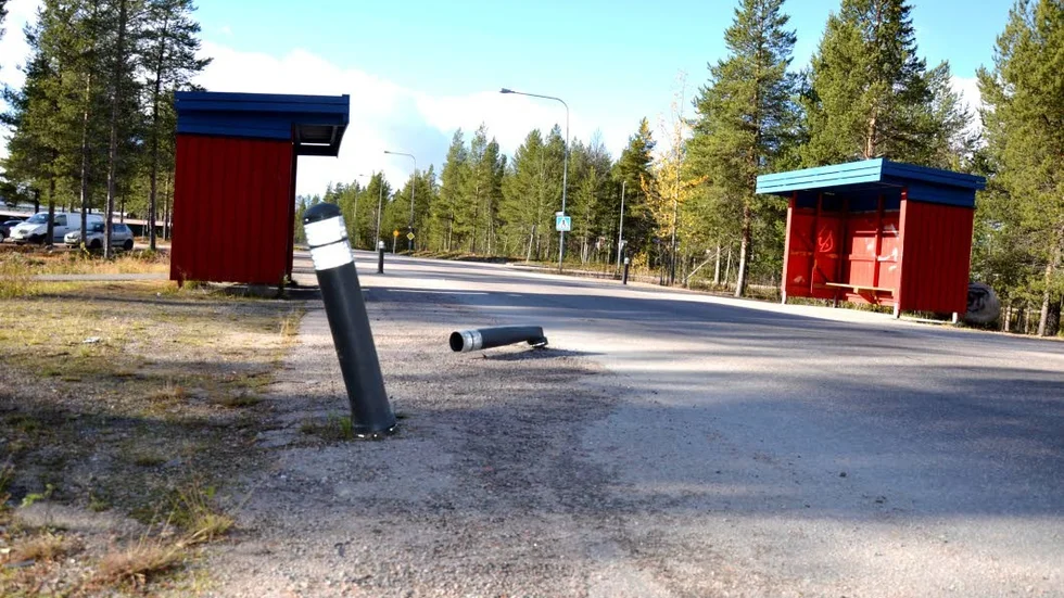 Bedrövligt. På Mellanvägen finns en midja anlagd som är tänkt att smalna av trafiken.