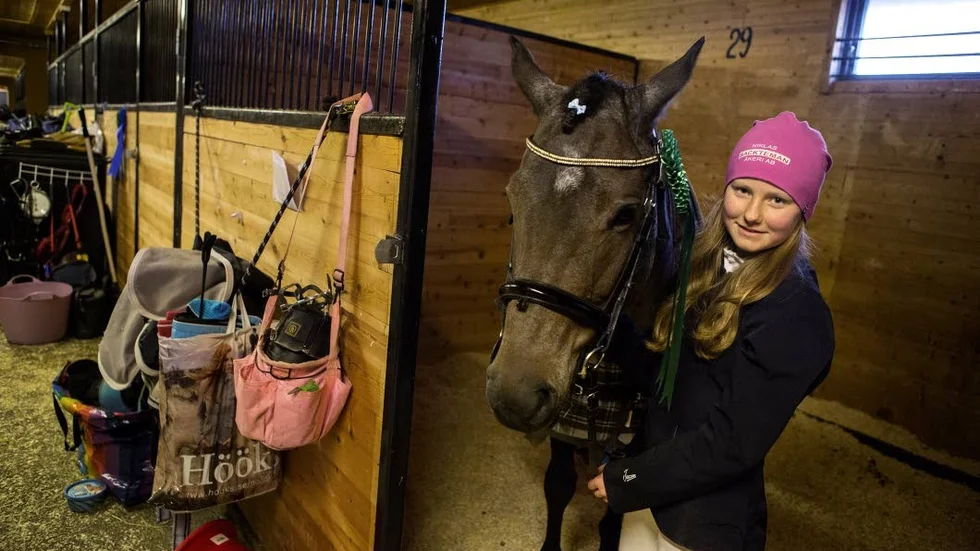 Felfri. Elsa Dahlin, RK Dundret, och ponnyn Top Model W slog till med en felfri rytt.