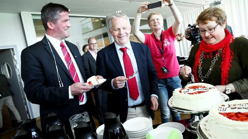 Rikshems Vice VD Ilija Batljan,  VD Jan-erik Höjvall , kommunalråden Yvonne Stålnacke och Niklas Nordström