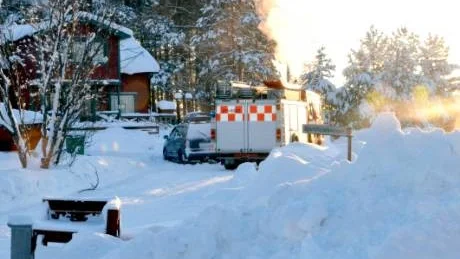 SLÄCKT. Räddningstjänsten kunde snabbt släcka den glödbrand som uppstod i samband med eldning i husets panna.