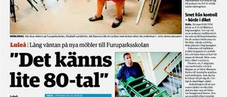 Klart för skolmöblering