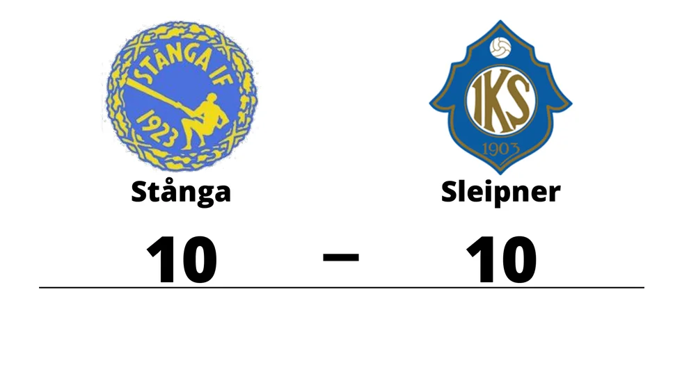 Stånga IF spelade lika mot IK Sleipner