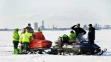 Arbetsplatsolycka på Altappen,Liggskär i Luleå skärgård. 42-årig man avled efter att ha kommit i kontakt med högspänningsledning.