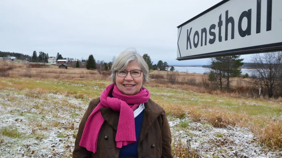 Satsar på konsthall. Gunhild Stensmyr i Risudden.