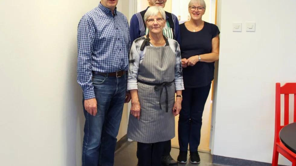 Torsdagsgruppen från vänster:  Dan Eriksson, Kerstin Roslund,Gösta Jönsson och Anna-Lena Eriksson.