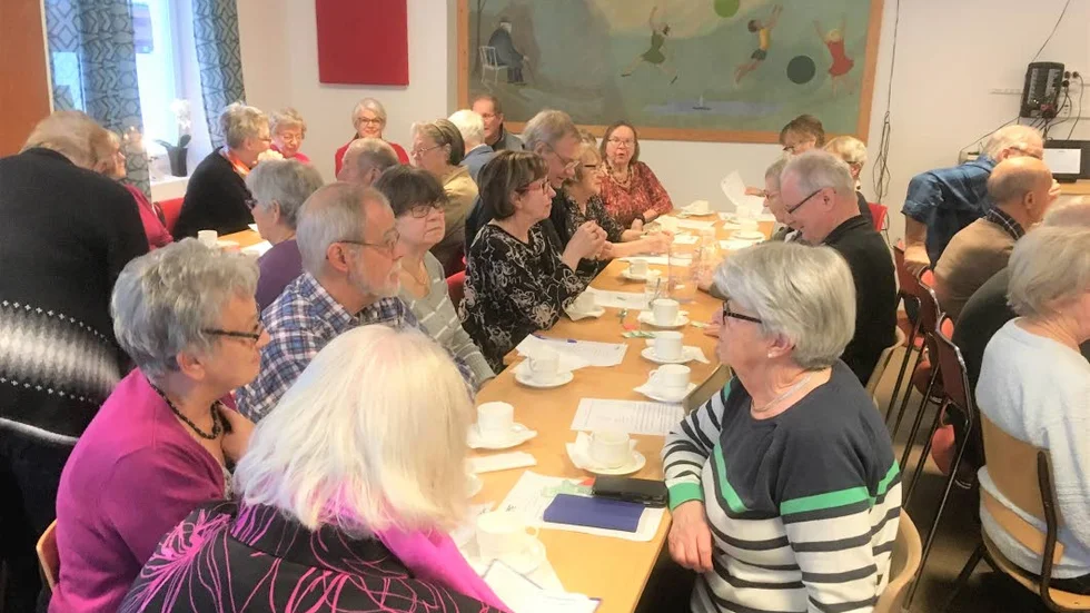 Knökfullt. Första medlemsmötet för året samlade många PRO-medlemmar på Skurholmen.
