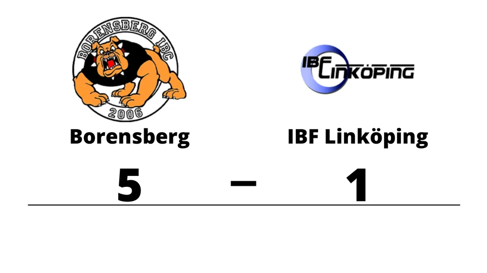 Borensberg IBC vann mot IBF Linköping U-lag