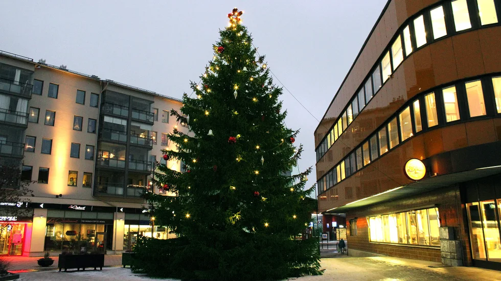 Julgranen i Boden.