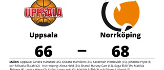 Jämn match när Norrköping vann mot Uppsala