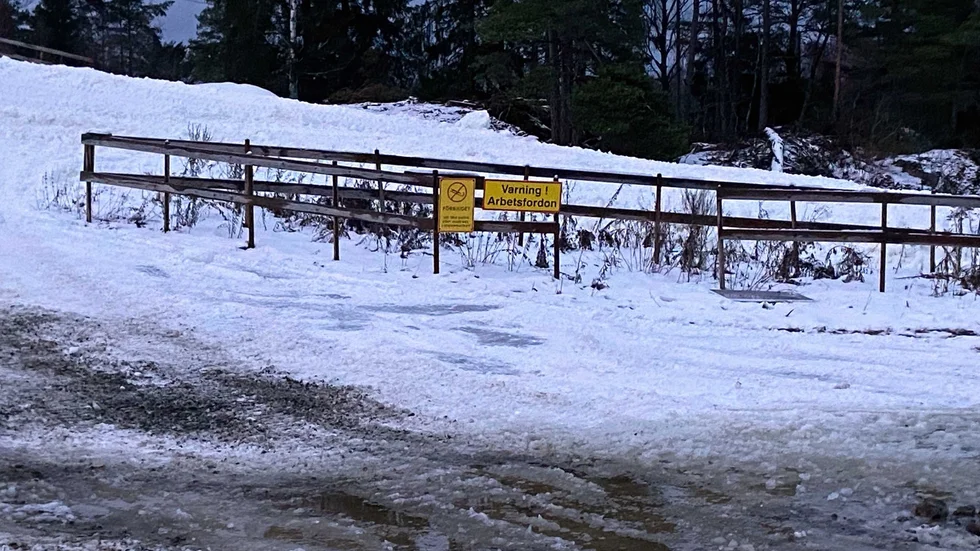 Ryssbergsbacken är stängd igen. Minusgrader krävs för att den ska öppnas igen.