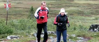 Vandrare trotsade höstrusk