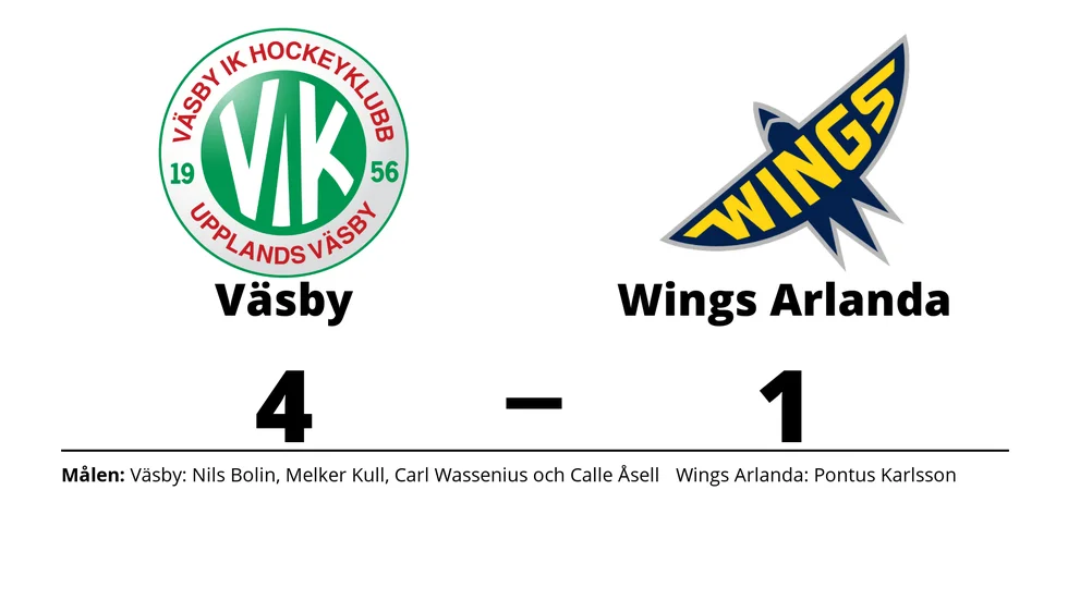 Väsby IK HK vann mot Wings HC Arlanda