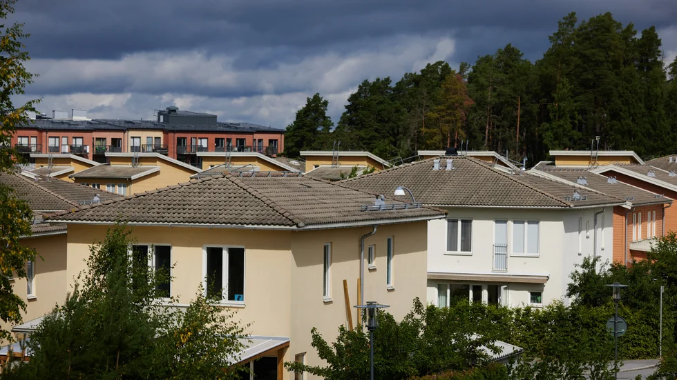 Efterfrågan på nybyggda hus minskar, enligt Obos Sverige. Arkivbild.