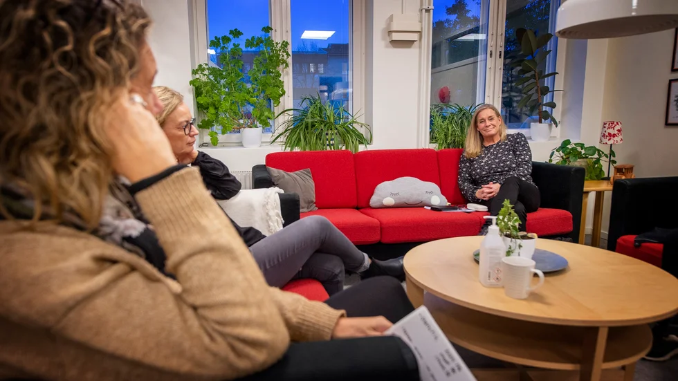 
"Vi får väldigt bra utvärderingar från de som går hos oss", säger Maria Sager (mitten), här med Petra Pettersson och Henrika Lundberg.