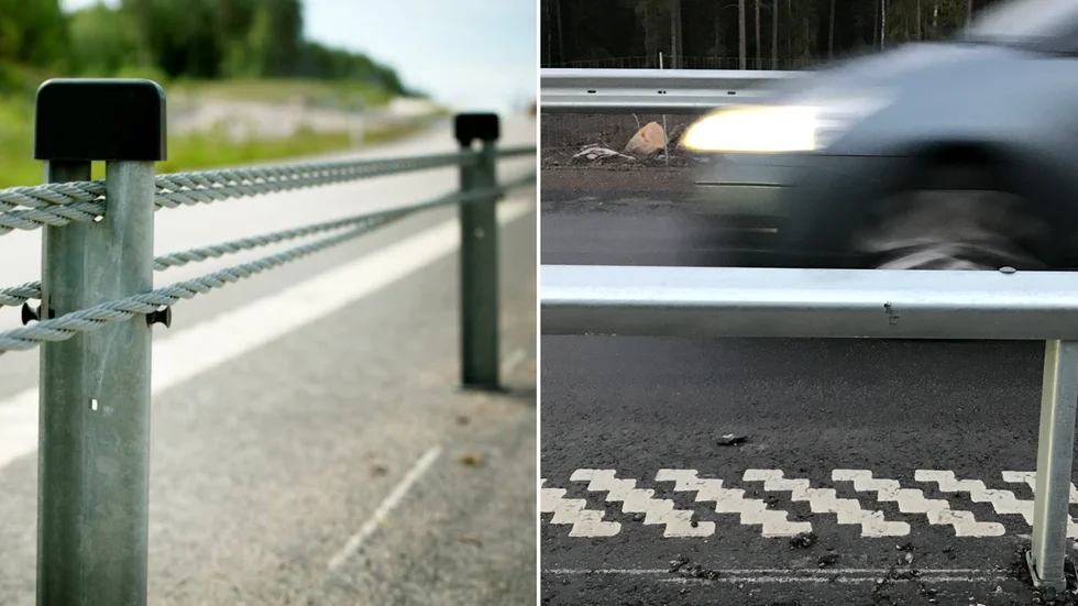 Trafikverket byter ut vajerräcke mot balkräcke mellan gamla Sävast och centrala Boden.