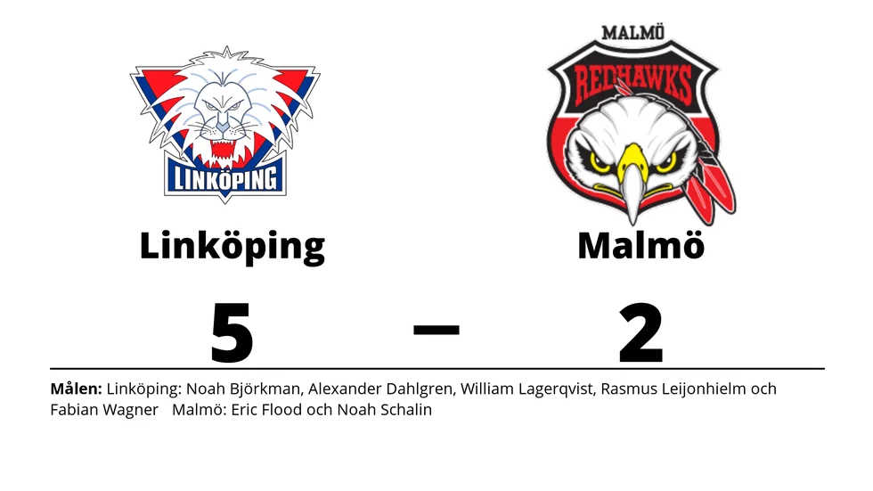 Linköping HC vann mot IF Malmö Redhawks